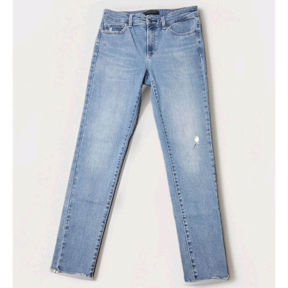 UNIQLO Women's Skinny Tapered‎ Jeans Ultra Stretch Size 4 / 27 Raw Hem